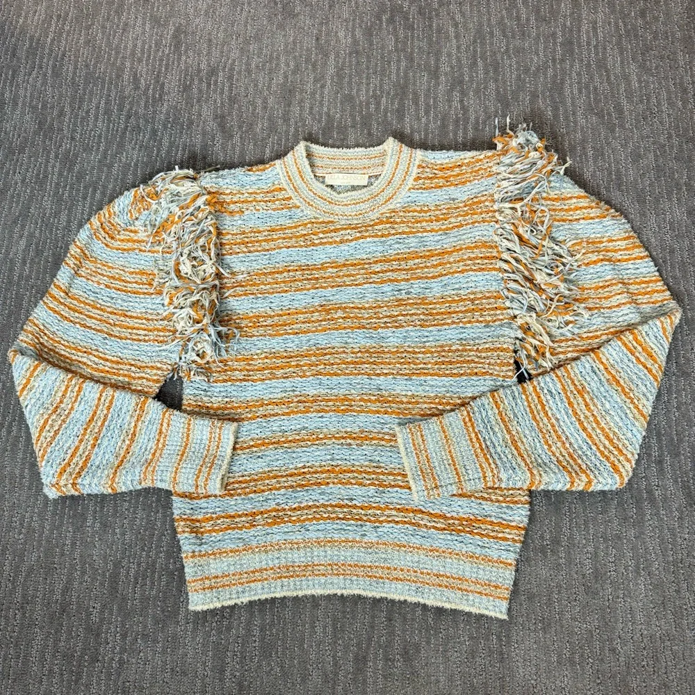 Ulla Johnson Arquette Fringe Crewneck Sweater, Size S - Picture 7 of 10